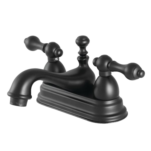 KS3600AL 4" Centerset Bathroom Faucet, Matte Black